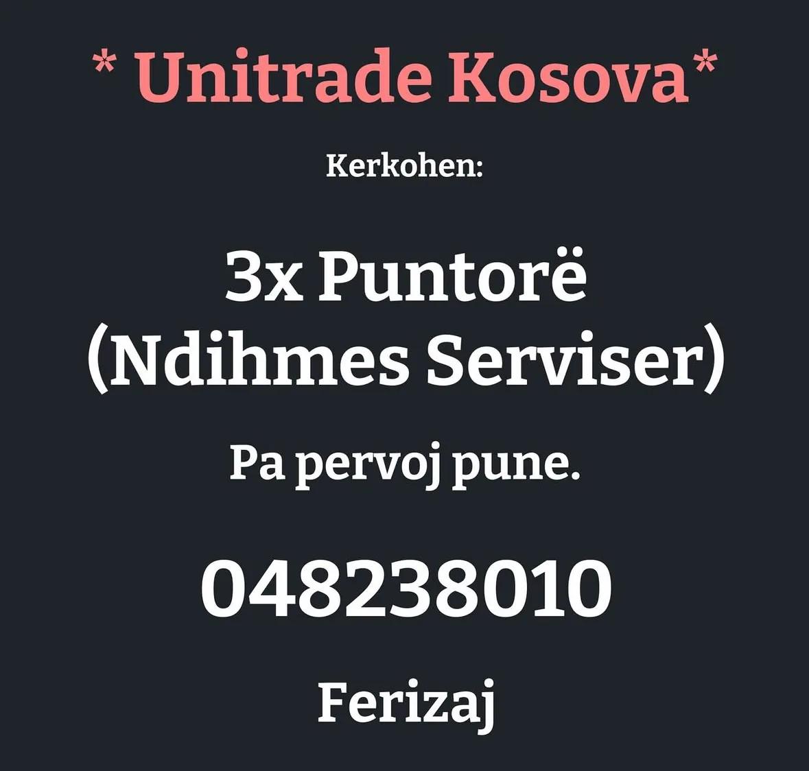 - Vende te lira pune -