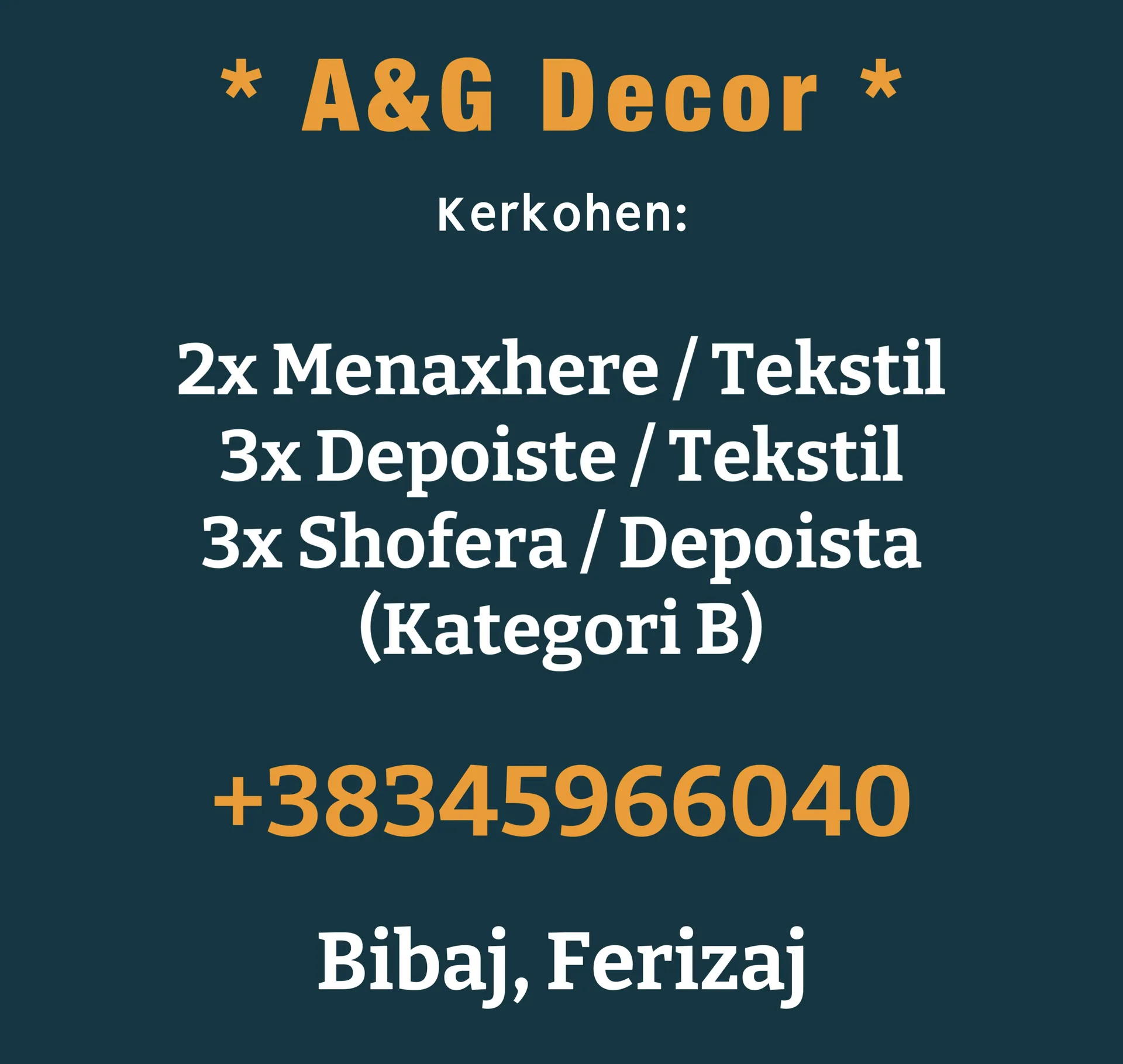 - Vende te lira pune -